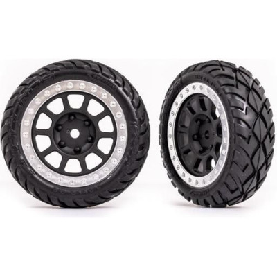 Traxxas kolo 2.2", disk šedý/chromovaný, pneu Anaconda (2) (přední)