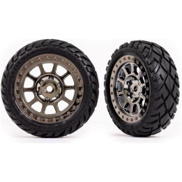 Traxxas kolo 2.2", disk černě chromovaný, pneu Anaconda (2) (přední)