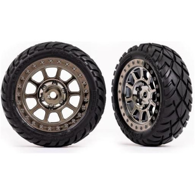 Traxxas kolo 2.2", disk černě chromovaný, pneu Anaconda (2) (přední)