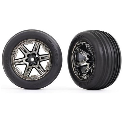 Traxxas kolo 2.8", disk RXT černě chromovaný, pneu Ribbed (2) (přední)