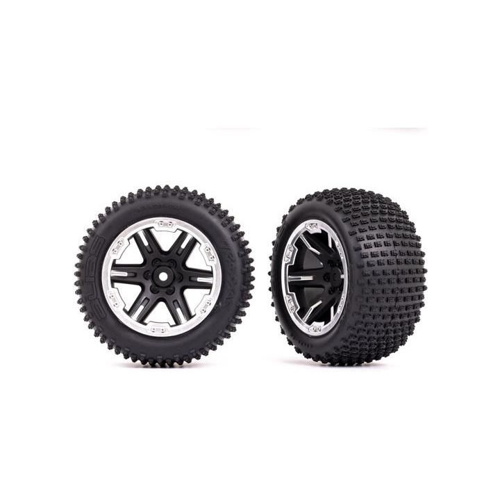 Traxxas kolo 2.8", disk RXT černý/polomatný chrom, pneu Alias (2) (2WD zadní)