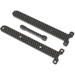 TLR vzpěry příček šasi uhlík, 1.5 & 3.5mm: 22X-4