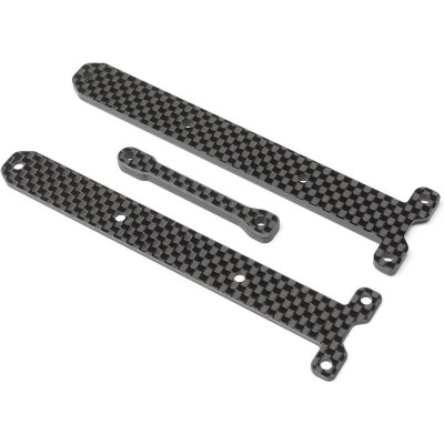 TLR vzpěry příček šasi uhlík, 1.5 & 3.5mm: 22X-4