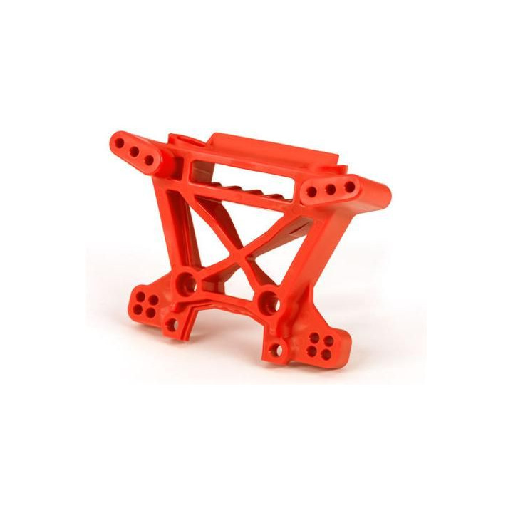 Traxxas věž předních tlumičů HD červená (pro NO9080)