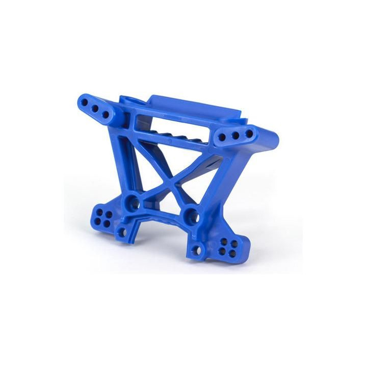 Traxxas věž předních tlumičů HD modrá (pro NO9080)