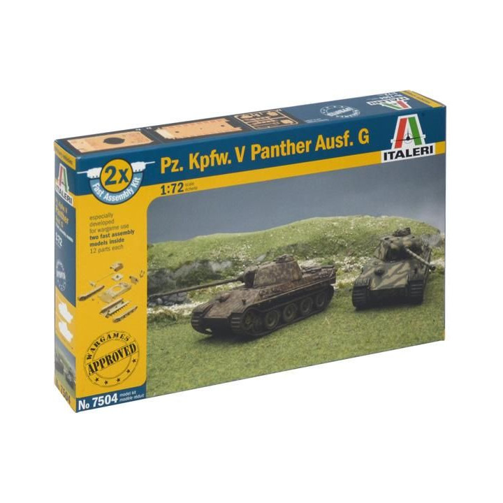 Fast Assembly tanky 7504 - Pz.Kpfw.V PANTHER Ausf.G (1:72)