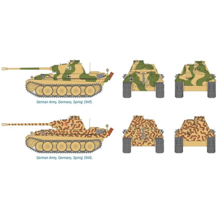 Fast Assembly tanky 7504 - Pz.Kpfw.V PANTHER Ausf.G (1:72)