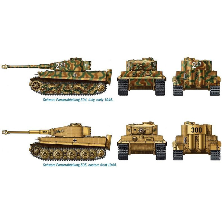 Fast Assembly tanky 7505 - Pz.Kpfw.VI TIGER I Ausf.E (1:72)