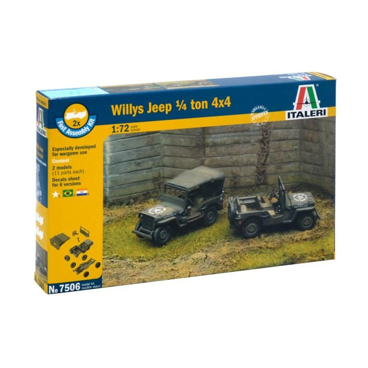 Fast Assembly military 7506 - 1/4 Ton 4x4 TRUCK (1:72)
