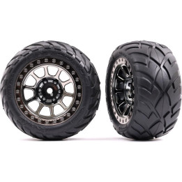 Traxxas kolo 2.2", disk černě chromovaný, pneu Anaconda (2) (zadní)