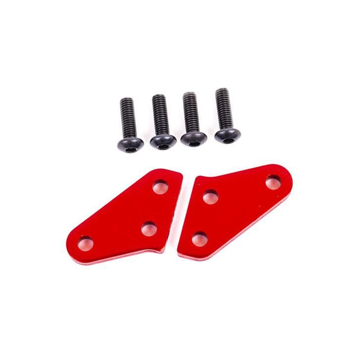 Traxxas těhlice hliníková červeně eloxovaná (2) (pro NO9537 a NO9637)