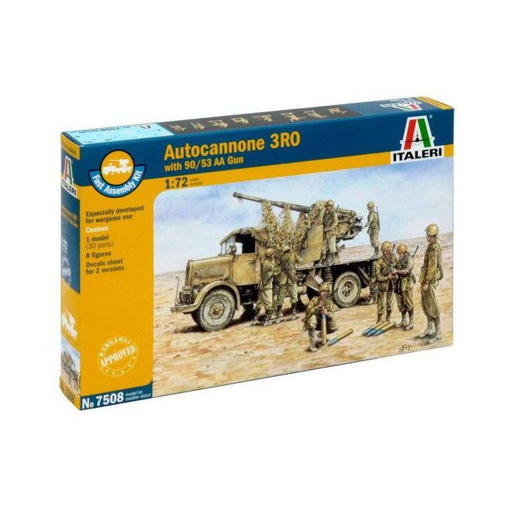 Fast Assembly military 7508 - Autocannon Ro3 with 90/53 AA gun (1:72)
