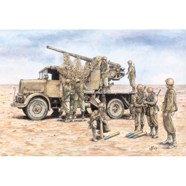 Fast Assembly military 7508 - Autocannon Ro3 with 90/53 AA gun (1:72)