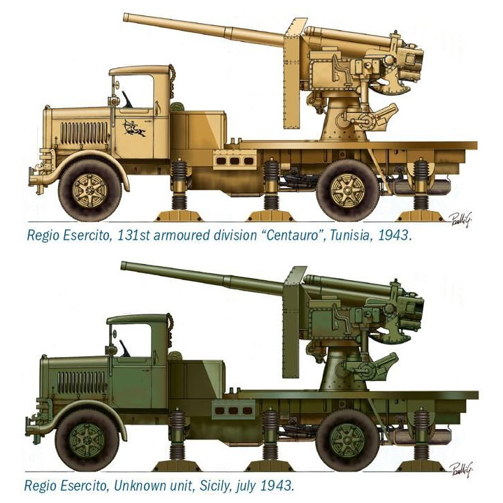Fast Assembly military 7508 - Autocannon Ro3 with 90/53 AA gun (1:72)