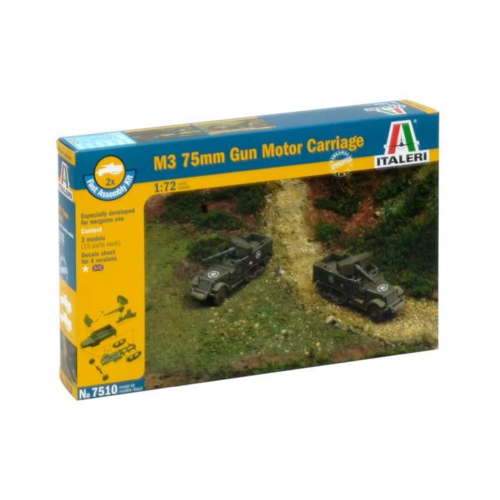 Fast Assembly military 7510 - M3 75mm HALF TRACK (1:72)
