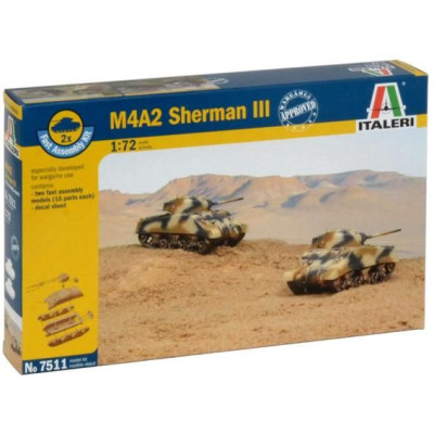 Fast Assembly tanky 7511 - M4A2 SHERMAN III (1:72)