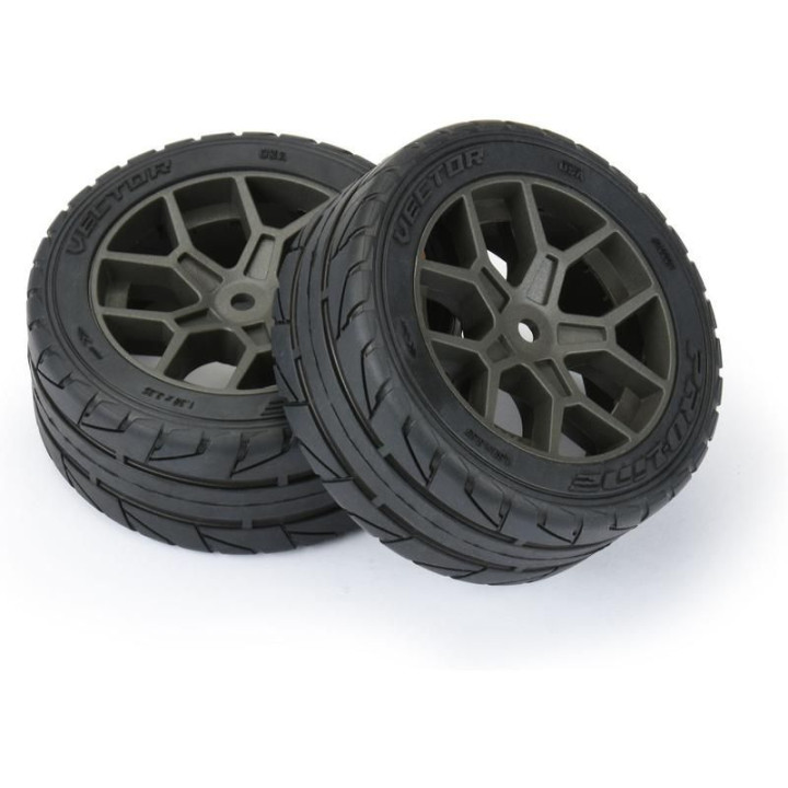 Pro-Line kolo 2.4", pneu Vector S3 35/85 Belted, disk šedý H12 (2)