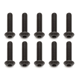 Imbusové šrouby s čočkovitou hlavou M4x16 mm FHCS, 10 ks.