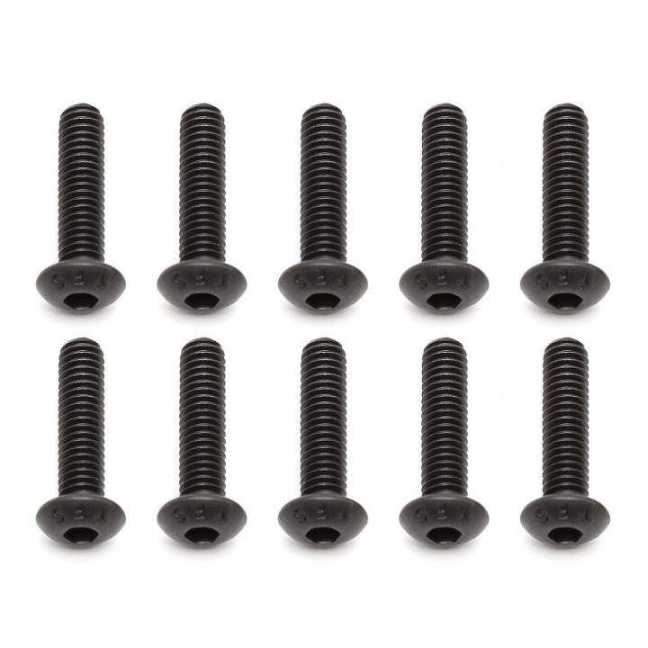 Imbusové šrouby s čočkovitou hlavou M4x16 mm FHCS, 10 ks.