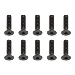 Imbusové šrouby s zápustnou hlavou M4x16 mm FHCS, 10 ks.