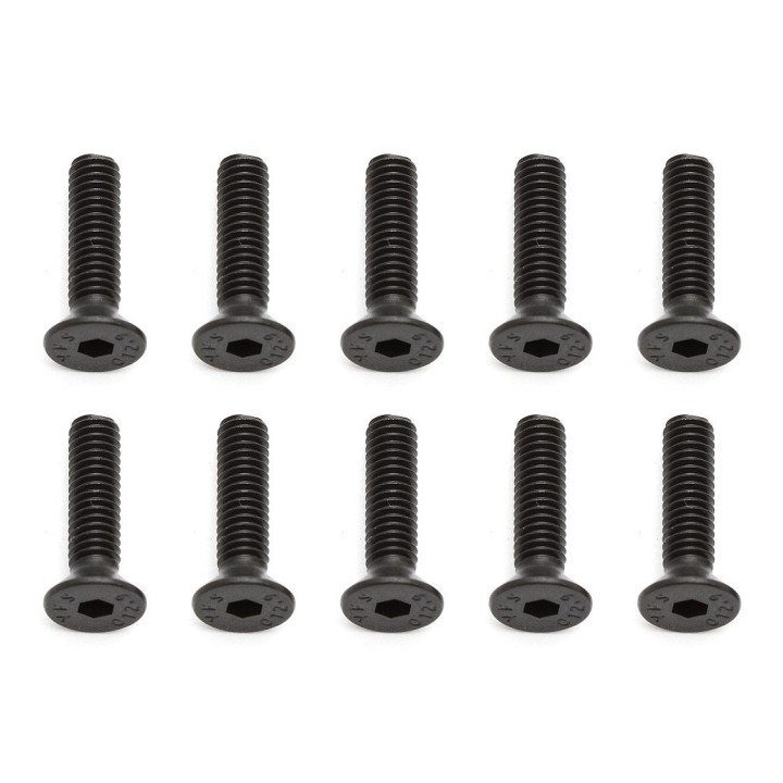Imbusové šrouby s zápustnou hlavou M4x16 mm FHCS, 10 ks.