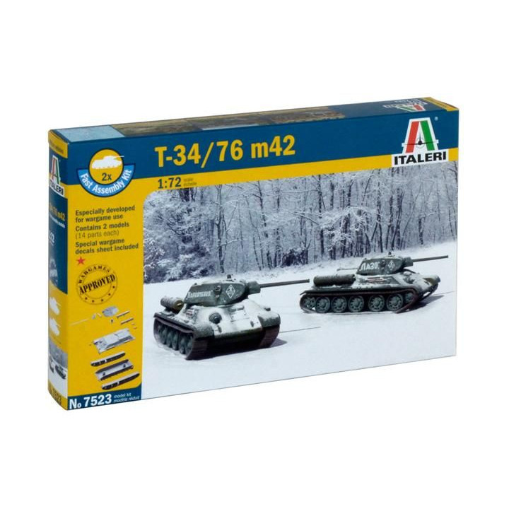 Fast Assembly tanky 7523 - T 34 / 76 m42 (1:72)