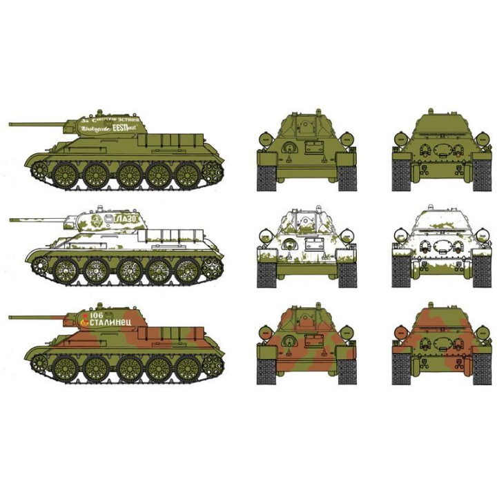 Fast Assembly tanky 7523 - T 34 / 76 m42 (1:72)