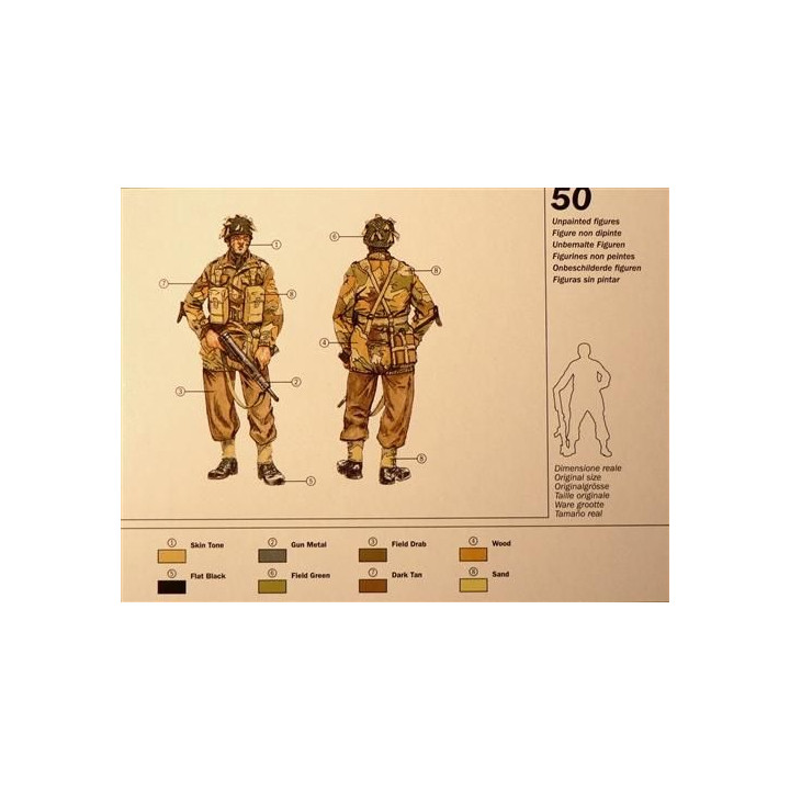 Model Kit figurky 6034 - WWII - BRITISH PARATROOPERS (1:72)