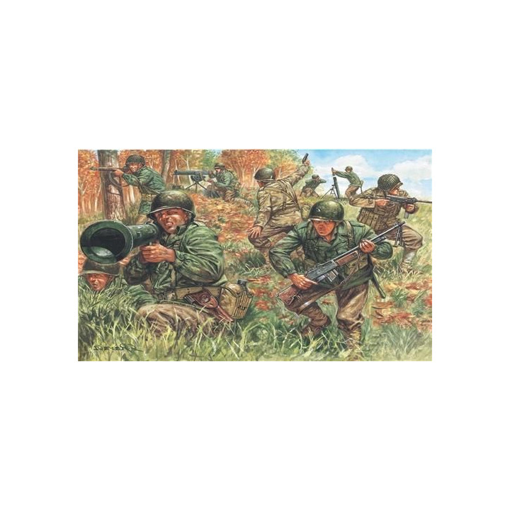 Model Kit figurky 6046 - WWII - AMERICAN INFANTRY (1:72)