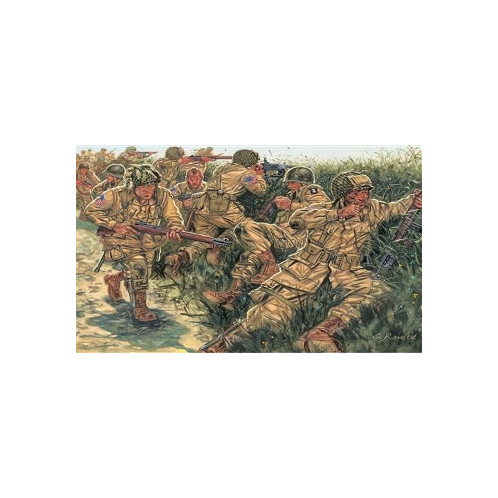 Model Kit figurky 6063 - WWII - US PARATROOPERS (1:72)