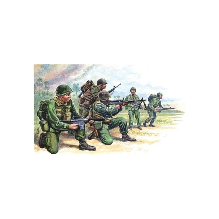 Model Kit figurky 6078 - VIETNAM WAR - AMERICAN SPECIAL FORCES (1:72)