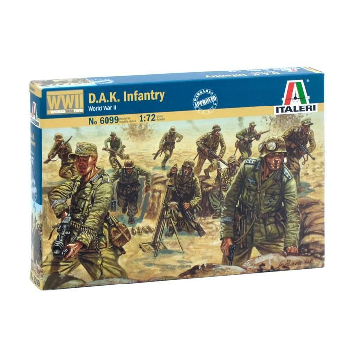 Model Kit figurky 6099 - WWII - D.A.K. INFANTRY (1:72)