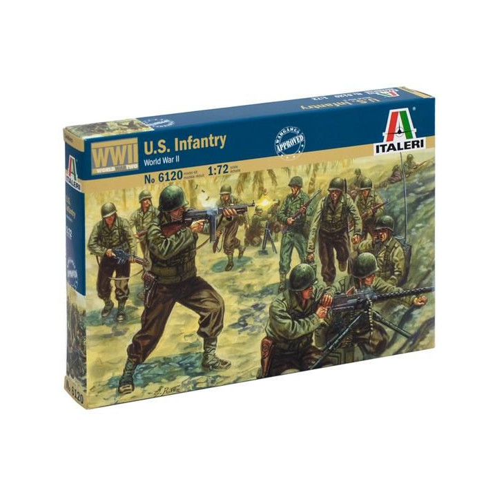 Model Kit figurky 6120 - WWII - AMERICAN INFANTRY (1:72)