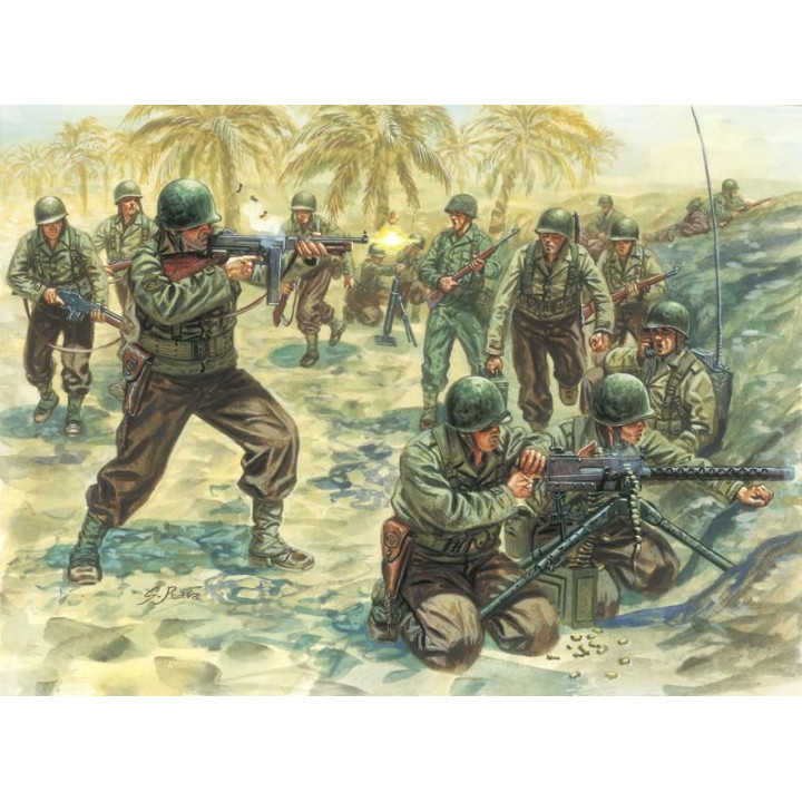 Model Kit figurky 6120 - WWII - AMERICAN INFANTRY (1:72)