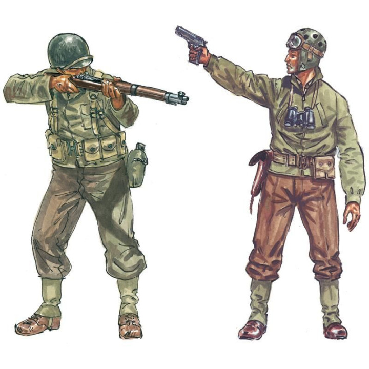 Model Kit figurky 6120 - WWII - AMERICAN INFANTRY (1:72)