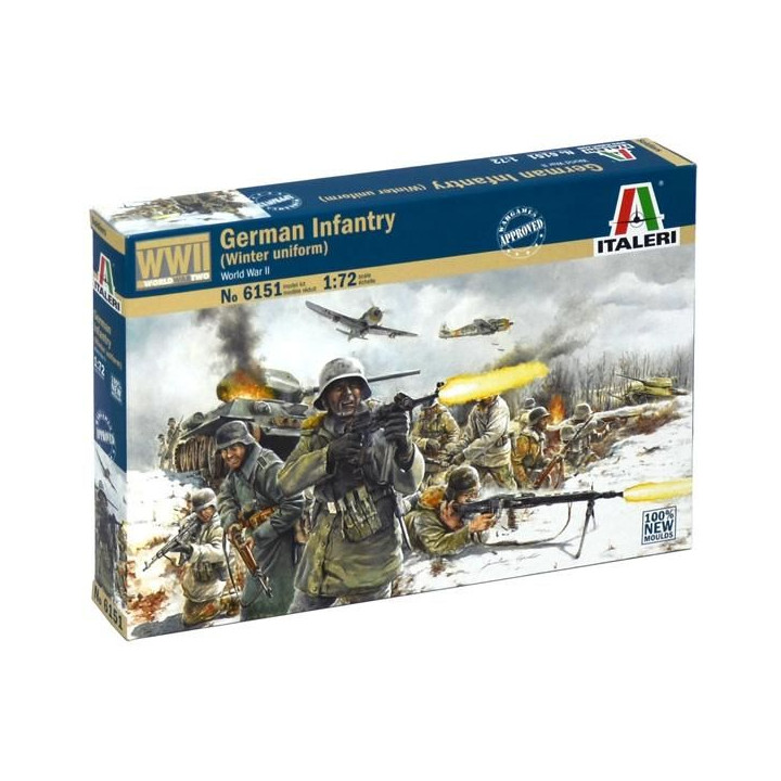 Model Kit figurky 6151 - WWII - GERMAN INFANTRY (Winter Uniform) (1:72)