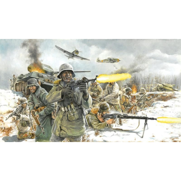Model Kit figurky 6151 - WWII - GERMAN INFANTRY (Winter Uniform) (1:72)