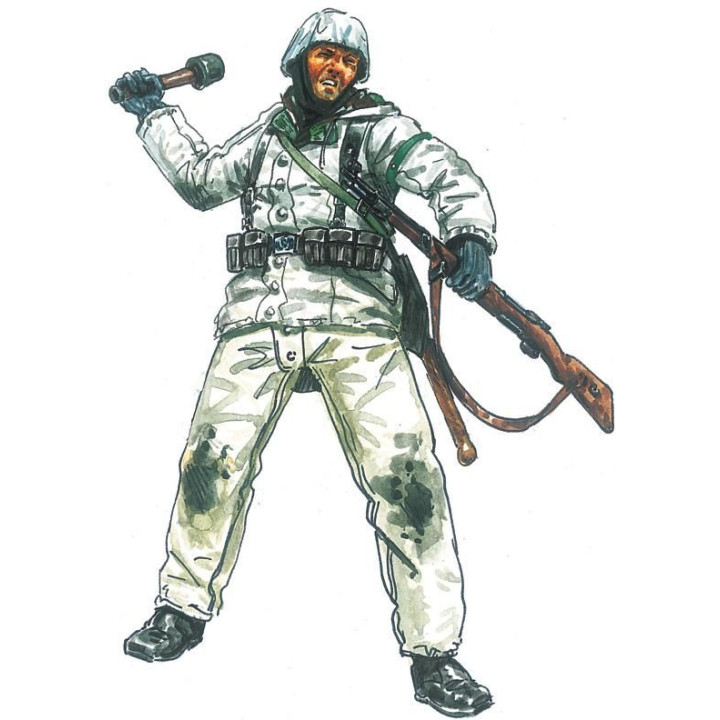 Model Kit figurky 6151 - WWII - GERMAN INFANTRY (Winter Uniform) (1:72)