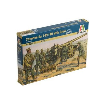 Model Kit figurky 6165 - WWII - Cannone da 149/40 with Crew (1:72)
