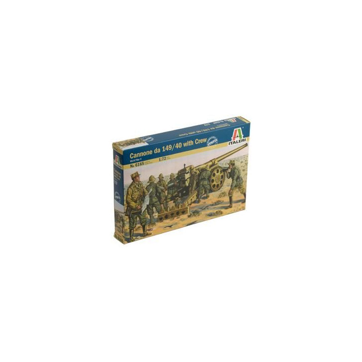 Model Kit figurky 6165 - WWII - Cannone da 149/40 with Crew (1:72)