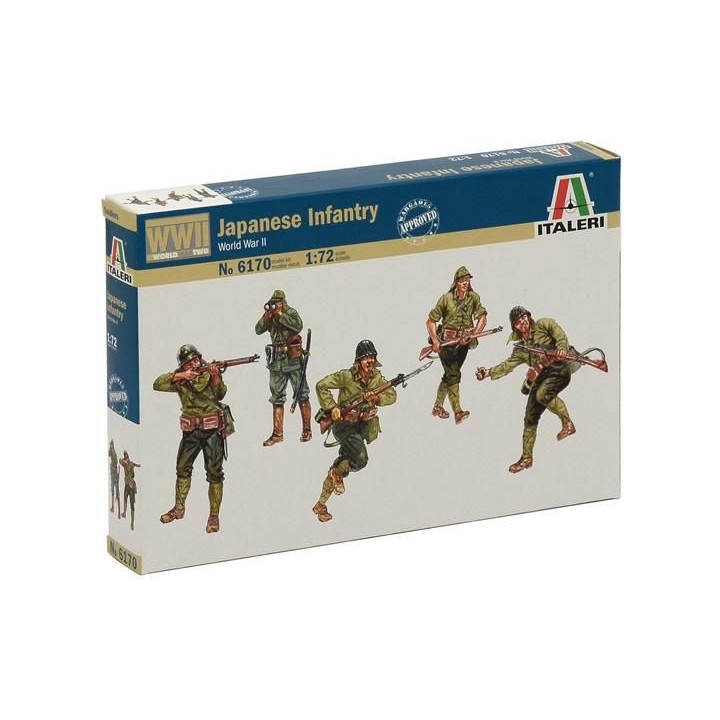 Model Kit figurky 6170 - WWII - JAPANASE INFANTRY (1:72)
