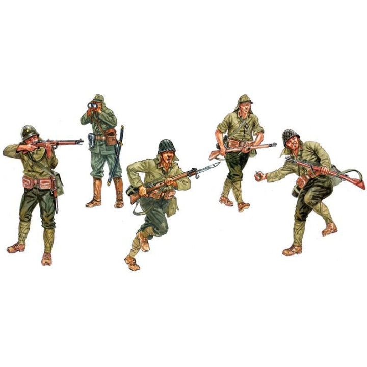 Model Kit figurky 6170 - WWII - JAPANASE INFANTRY (1:72)