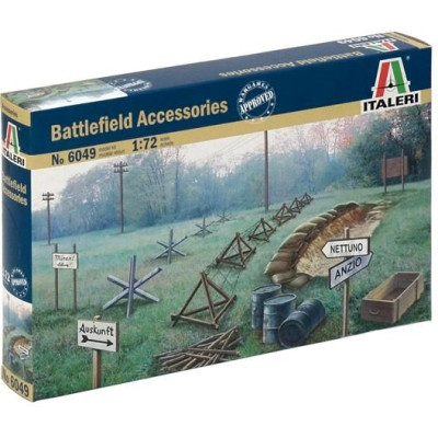 Model Kit doplňky 6049 - WWII - BATTLEFIELD ACCESSORIES (1:72)