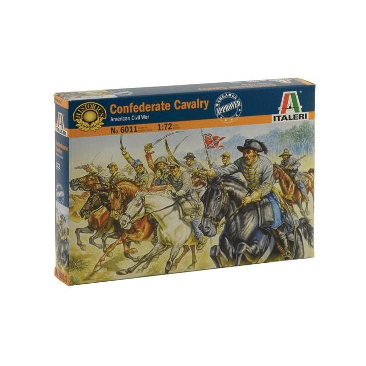 Model Kit figurky 6011 - CONFEDERATE CAVALRY (AMERICAN CIVIL WAR) (1:72)