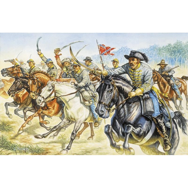 Model Kit figurky 6011 - CONFEDERATE CAVALRY (AMERICAN CIVIL WAR) (1:72)