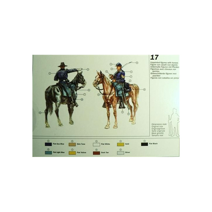 Model Kit figurky 6013 - UNION CAVALRY (AMERICAN CIVIL WAR) (1:72)