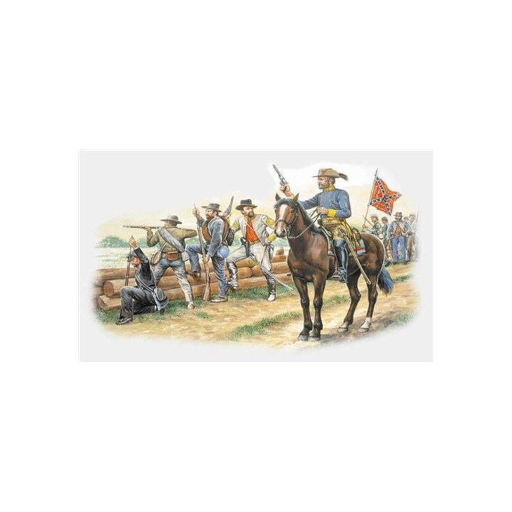 Model Kit figurky 6014 - CONFEDERATE INFANTRY (AMERICAN CIVIL WAR) (1:72)