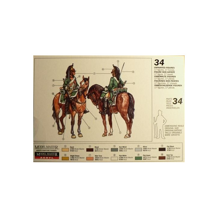 Model Kit figurky 6015 - FRENCH DRAGOONS (NAP. WARS) (1:72)