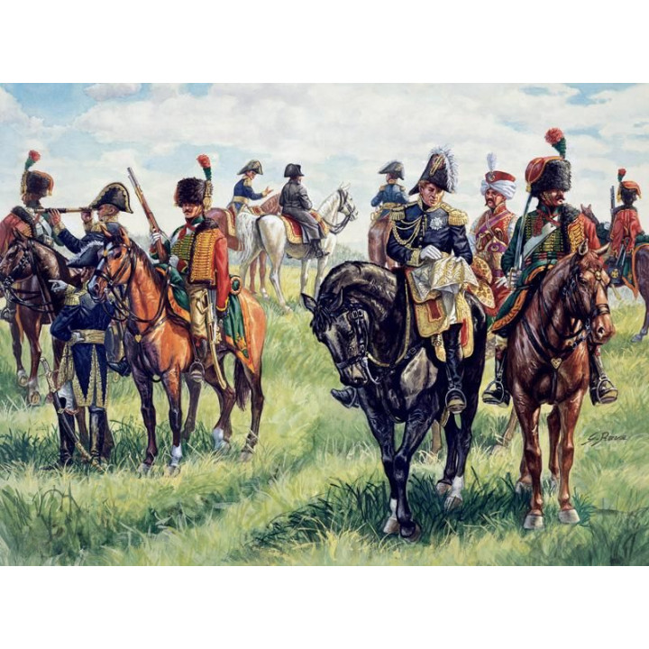 Model Kit figurky 6016 - FRENCH IMPERIAL GENERAL STAFF (NAP. WARS) (1:72)