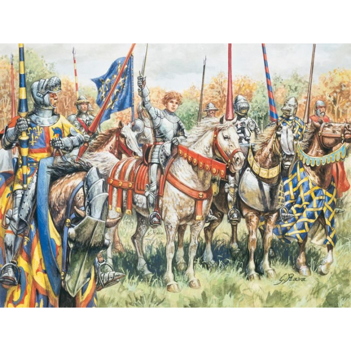 Model Kit figurky 6026 - FRENCH WARRIORS (100 YEARS WAR) (1:72)